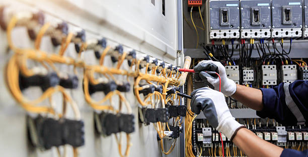 Professional Electrician technician working in Russells Point, OH